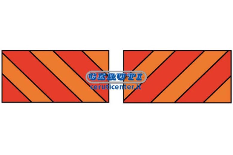 Rückreflektorstafel Für Zugmaschinen Abmessungen 564X282 Mm