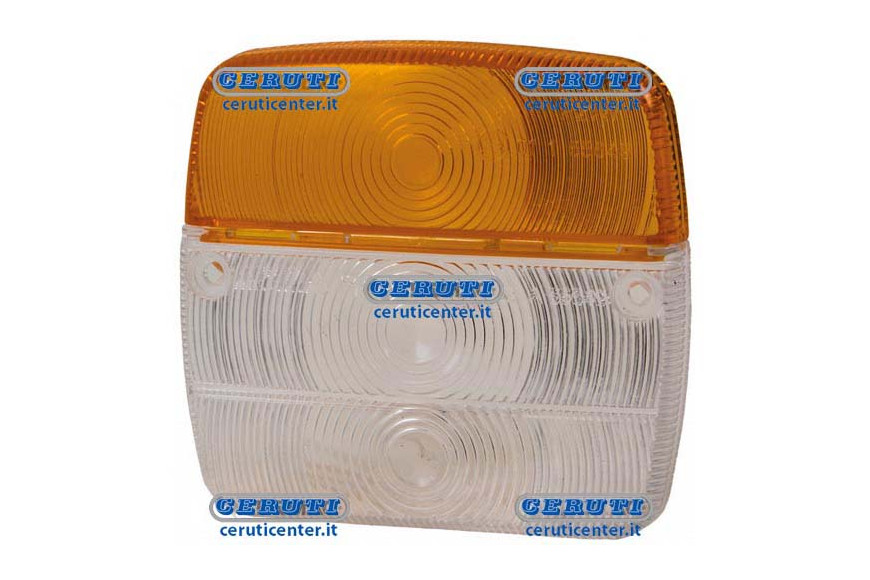 Right And Left Cover (White-Orange)