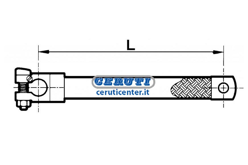 Earth Cable With Terminal Length - L 400 Mm Section 35 Mm²