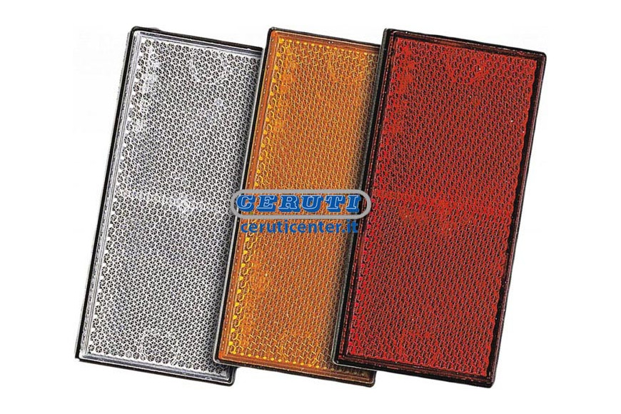 Tacks Reflectors Dimensions 57X39 Mm Color Red