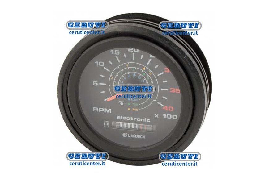 Contagiri Con Contaore Elettrico E Indicatore Dei Giri Della Pdf Scala 0÷4000 Rpm Frequenza 800 Hz - Adattabile 02050606