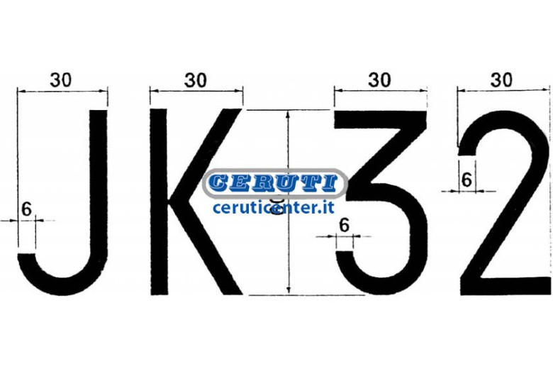 Numbers And Lettres Adhesives For Plates And Replaced - Temporary Panels Letter A