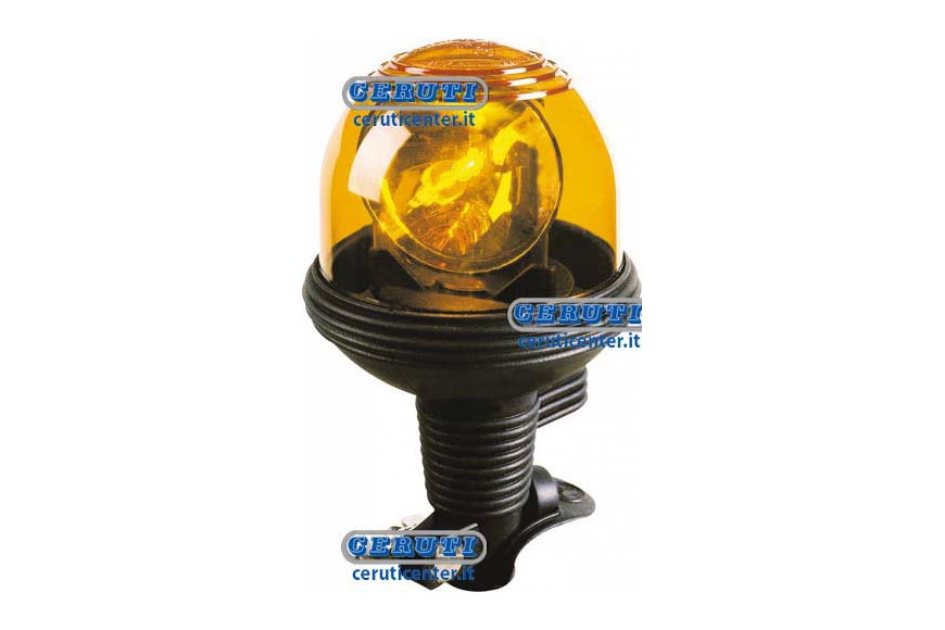 Flexible Rotating Light With Rod Attachment With Unbreakable Polycarbonate Dome