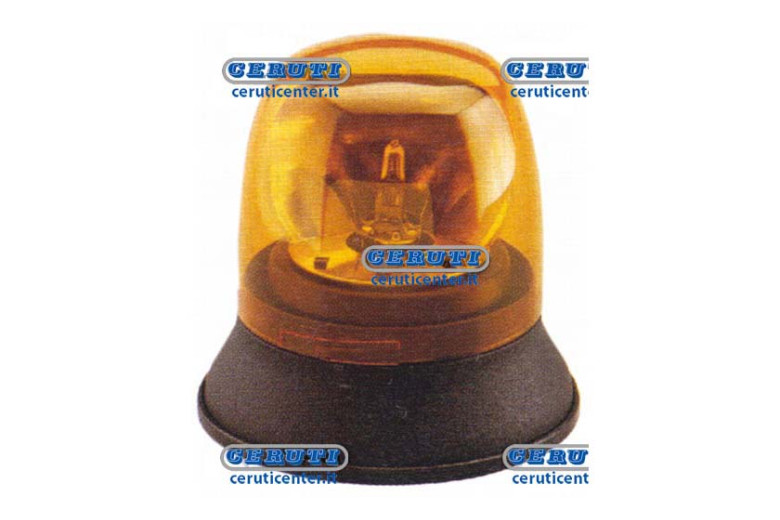 Lampada Rotante 12V Fissaggio A 3 Viti - Girofaro Cobo 12V Base Piana Aranci - Adattabile a 58095541