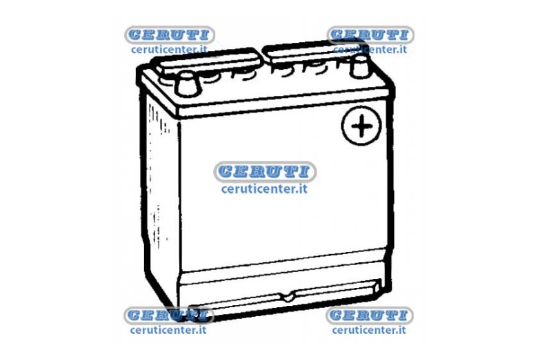 Batteria Standard 12V Tipo Stretto - Energeco Capacità 45 Ah Polo Positivo Destra