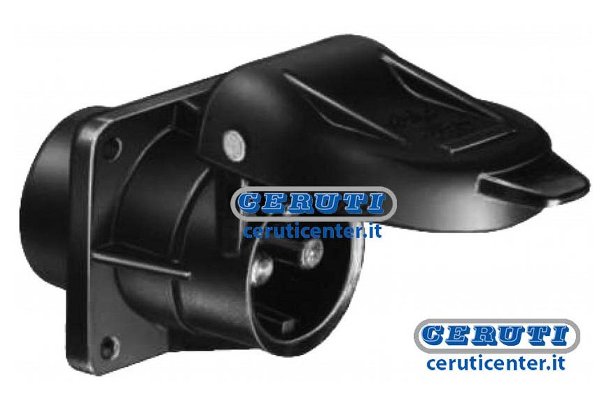 Acoplamiento 3 Polos Brida Cuadrada 12/24V 2X25A + 1X5A
