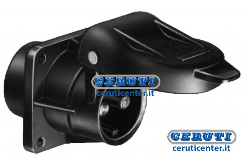 Acoplamiento 3 Polos Brida Cuadrada 12/24V 2X25A + 1X5A