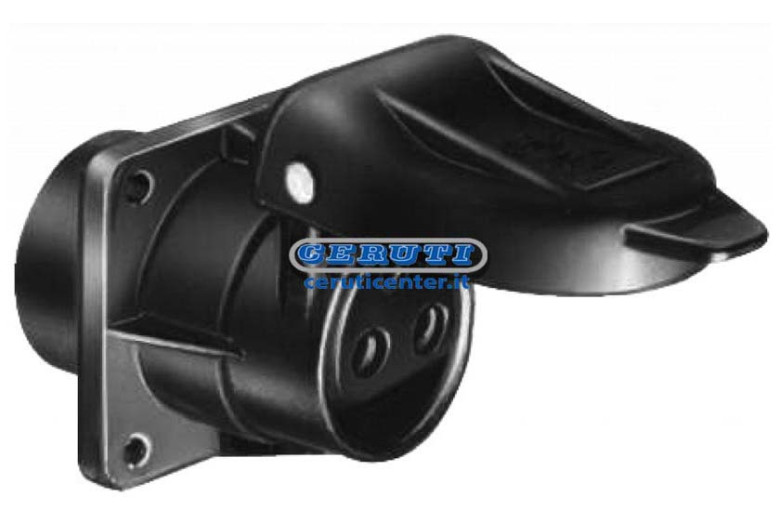 Acoplamiento 3 Polos Brida Cuadrada 12/24V 2X25A + 1X5A
