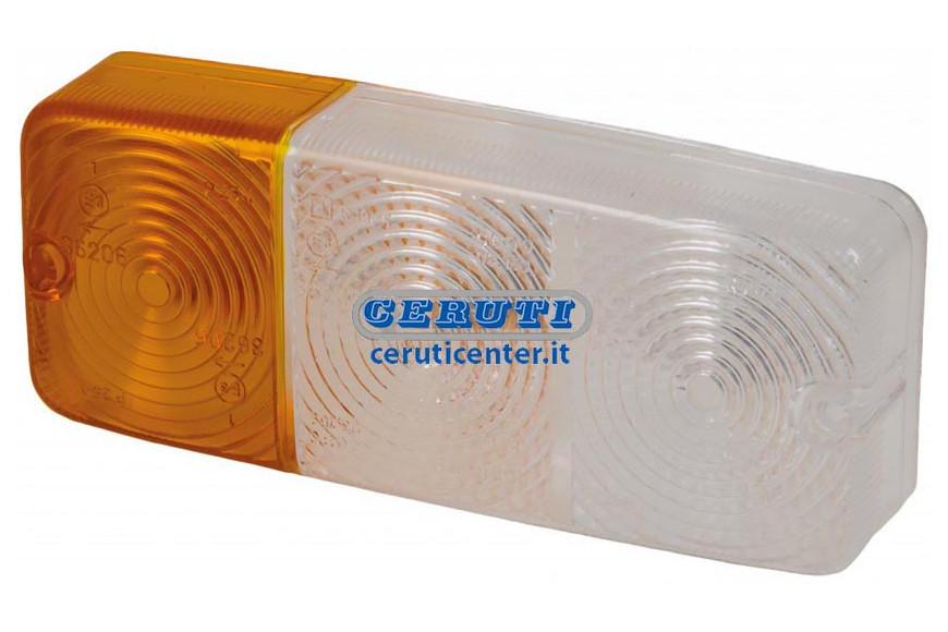 Rodovetro Ant. Dx/Sx Cobino (2Pz) - Rodovetro Anteriore Destro E Sinistro (Bianco-Arancio)