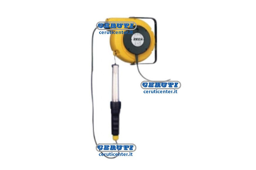 Enrollador De Cable Con Transformador Y Portalámparas Fluorescente