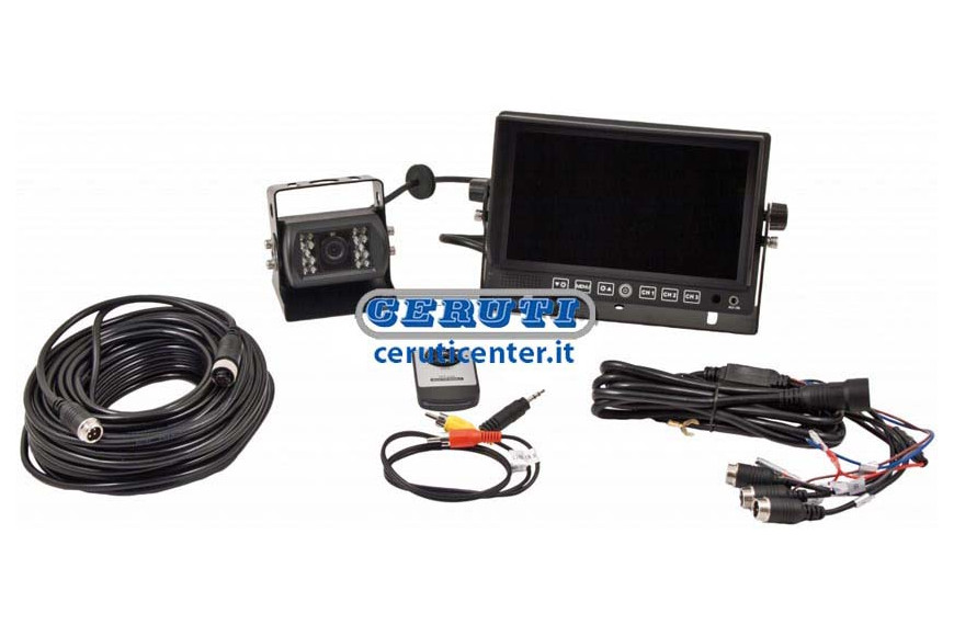 Kit Camera Video 12-24 Volt Avec 1 Camera (Prevu Jusqu'A 2 Cameras)