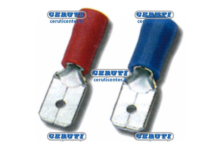 Capicorda Preisolati - Inn.Masch.Preis. Rosso Mm6,3(100Pz)