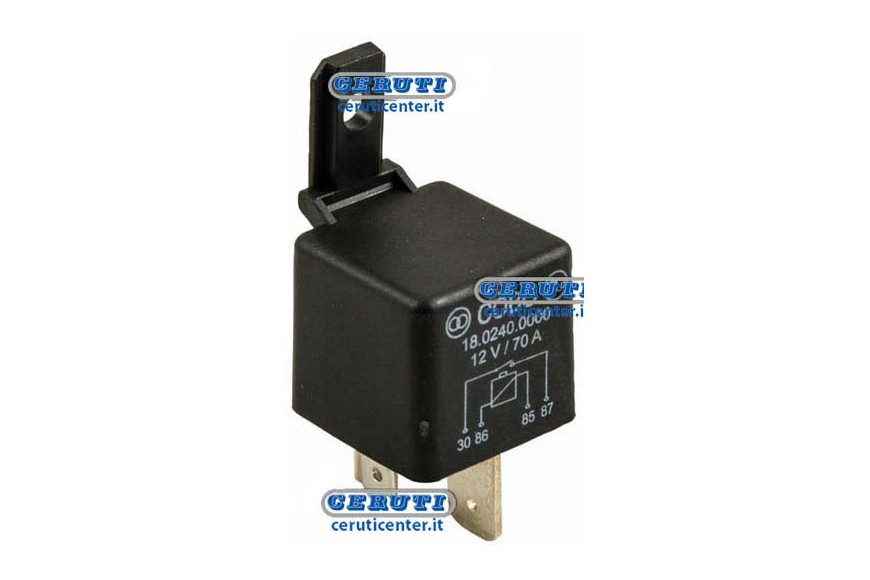 Relay On-Off 12V-70A With 9Mm Ends And Fixing Bracket Voltage 12 V Current Intensity 70 A