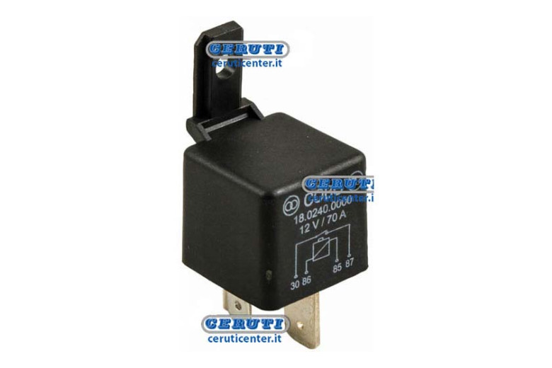 Relay On-Off 12V-70A With 9Mm Ends And Fixing Bracket Voltage 12 V Current Intensity 70 A