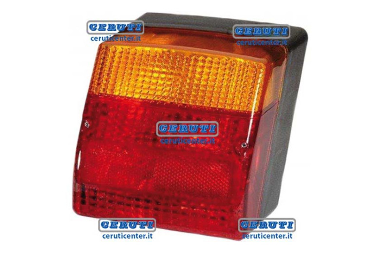 Combined Rear Light With Licence Number Light On Left, With Bulbs