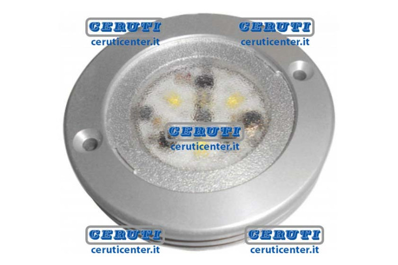 Plafoniera Spot Ø65Mm - 12/24V. - Plafoniera Led 12/24V D.65 500Lumen