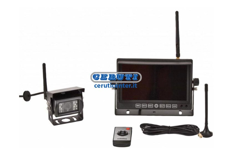 Kit Wireless Videokamera 12-24 Volt Mit Einer Telekamera