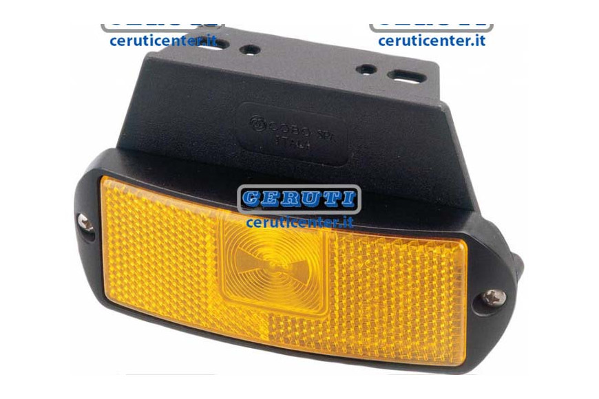 Feu De Gabarit Lateral Orange Avec Catadioptre A Led - 12 Volt