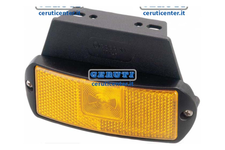Luz De Gálibo Lateral Naranja Con Catadióptrico De Led - 12 Volt