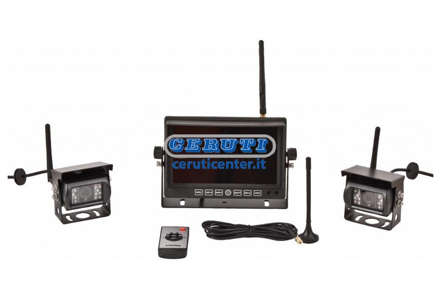 Wireless Camera Kit 12-24 Volt With Two Cameras
