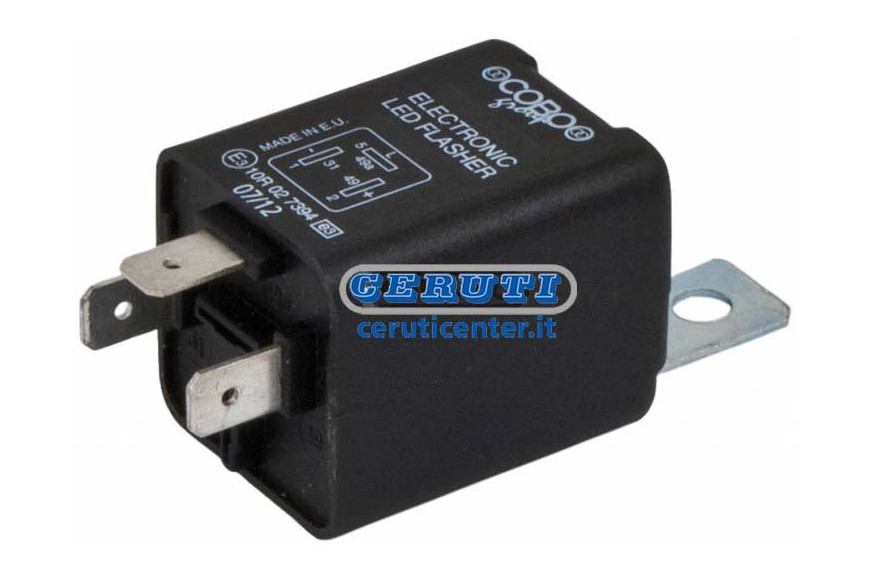 Centrale Clignotante Feux De Direction A Led Et Support Mobile Tension 12 V Puissance 30 W