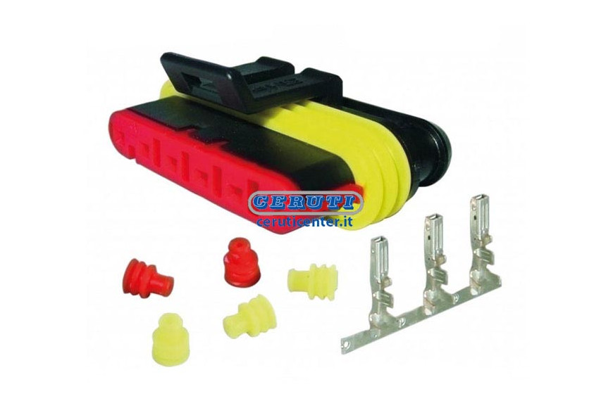 Kit Connessione Maschio Tipo Amp/Tyco 6 Vie