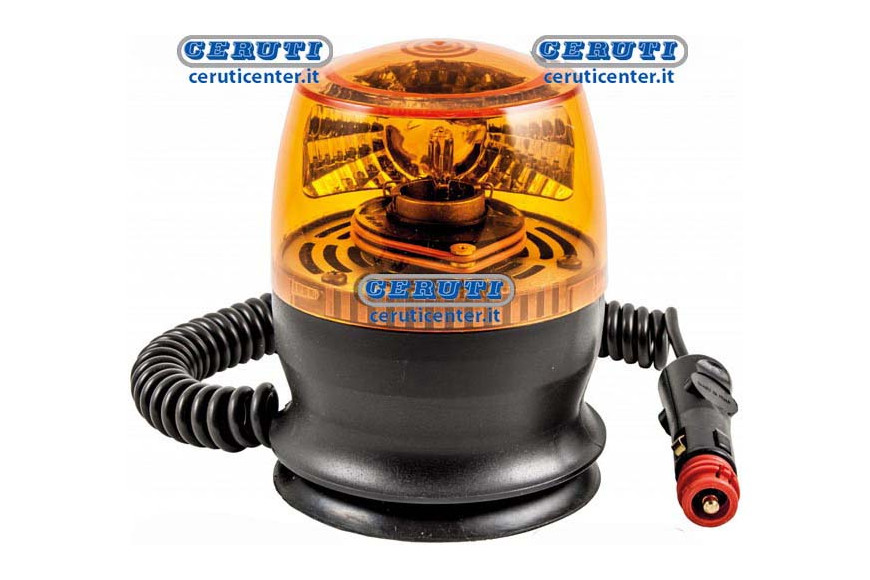 Rotating Beacon With Magnetic Suction Cap - 12V-H21W