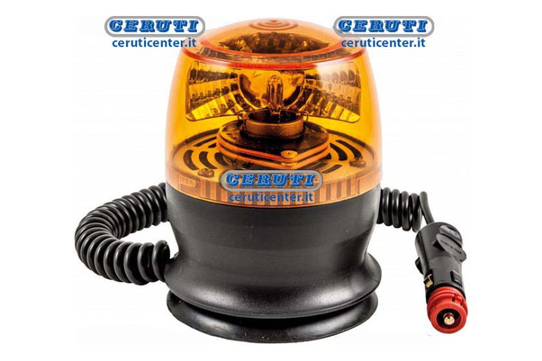 Girofaro 12V-H21W Con Base Magnetico Ventosa