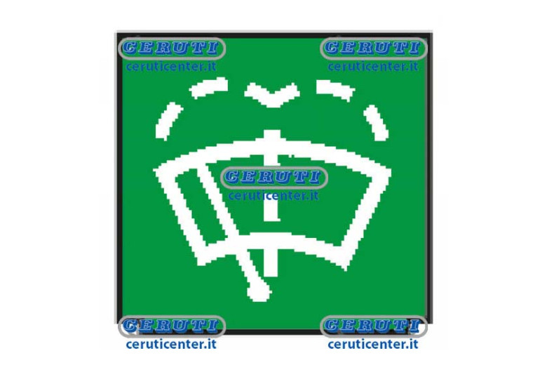 Vetrino Per Int.Tergi-Lavacr.(5Pz) - Simbolo Tergi-Lavacristalli - Adattabile a 9XT713630-121