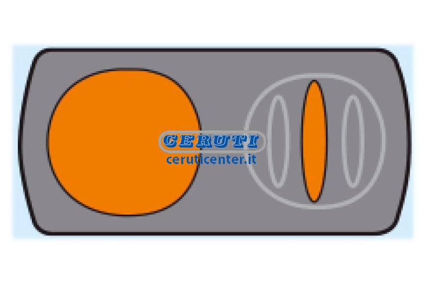 Tasto Con Simbolo Neutro Arancio