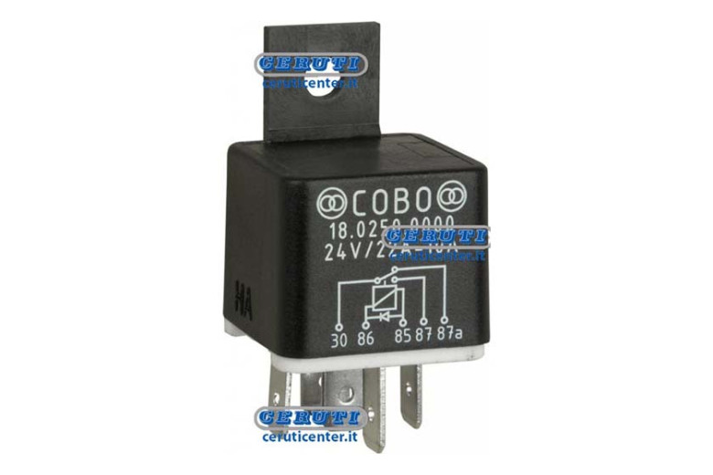 Relé con diodo 24V 22 / 10A