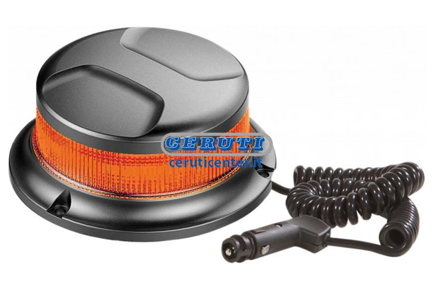 Farol Intermitente Led 12/24V Con Base Magnética