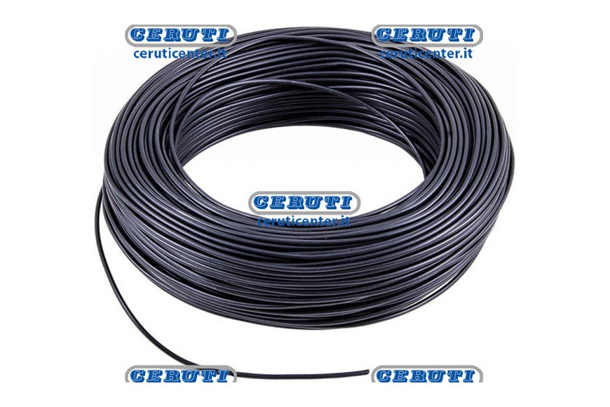 Elett por cable. 1Filo 6mmq (100Mt) Negro