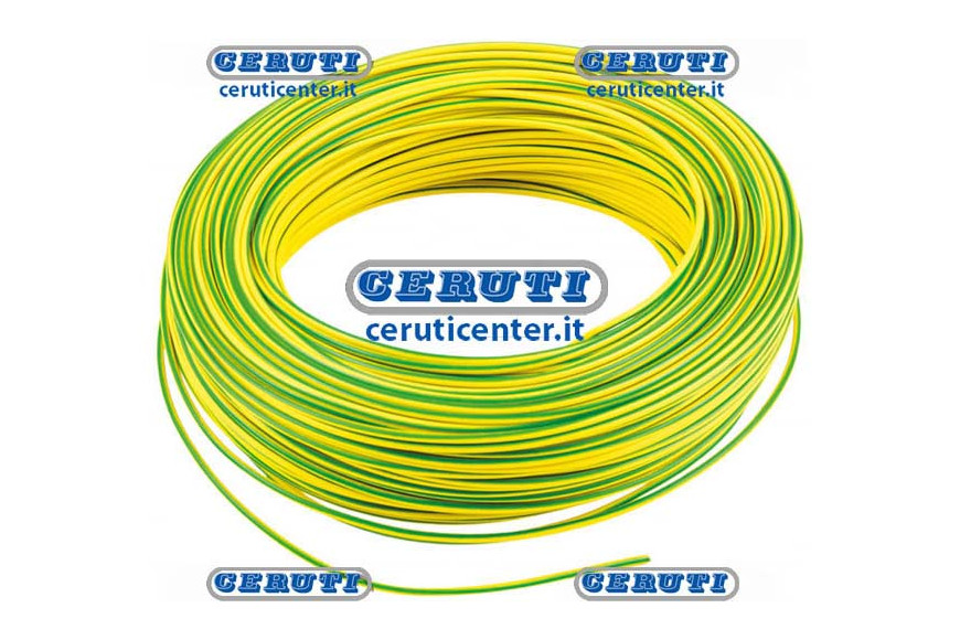 Elett.1Filo câble 1Mmq (100Mt) Yel / Ve