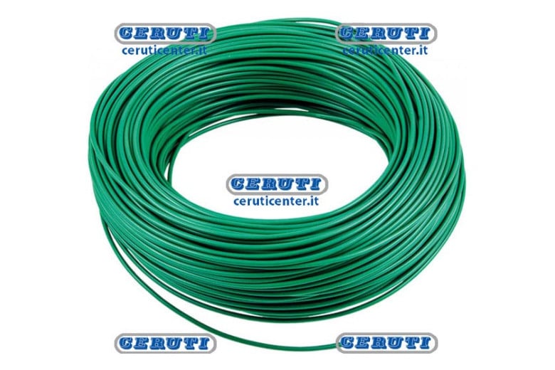 câble elett. 1 fil 1Mmq (100Mt) Vert