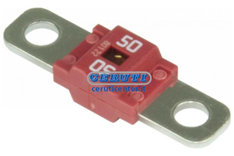 Fusibile Midival Colore Rosso Intensità Di Corrente 50 A - Fusibile Midival Rosso 50A (5Pz)