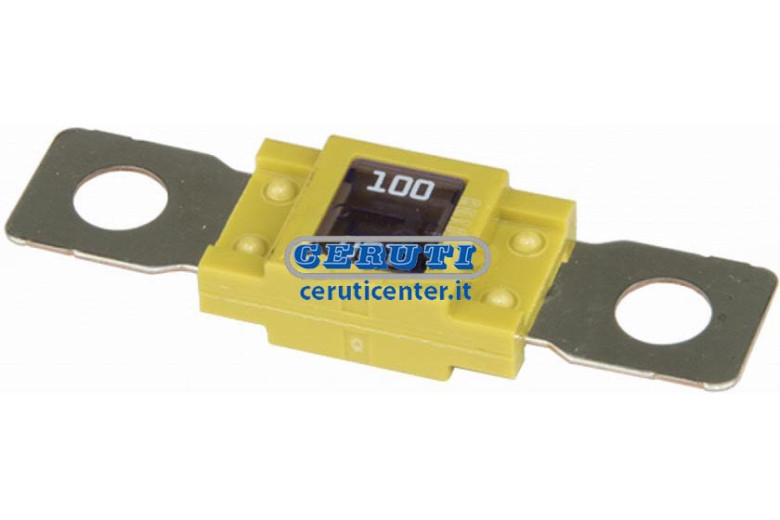 Fusible Megaval Color Amarillo Intensidad De Corriente 100 A