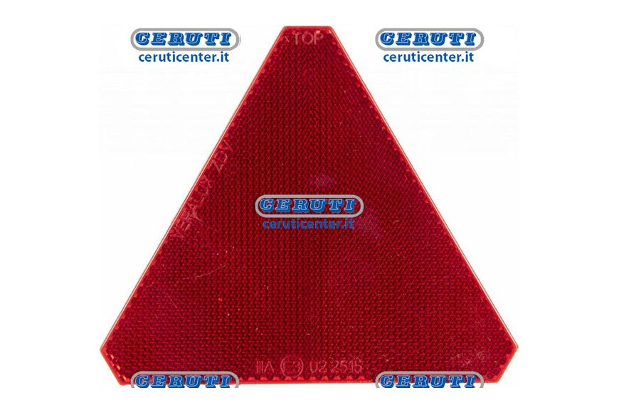 Catadiotro Rosso Triang.Adesivo Dimensiones 136X117 Mm Fijación Adhesivo