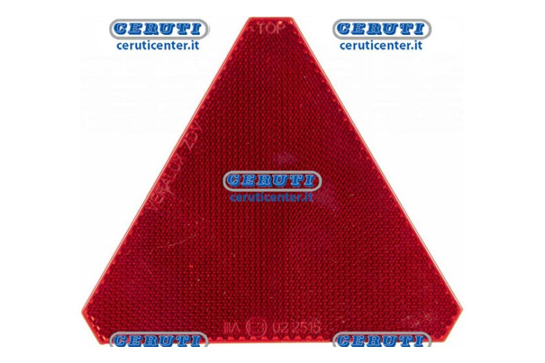 Catadiotro Rosso Triang.Adesivo Dimensiones 136X117 Mm Fijación Adhesivo
