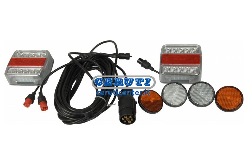 Kit Completo Di Fanali Led E Cavo Con Spina