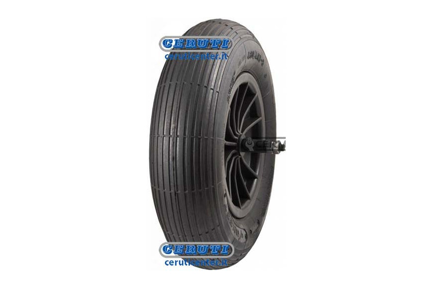 Weelbarrow Wheels With Nylon Wheel Rim, Space Shaft And Lock-Nuts