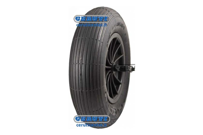 Weelbarrow Wheels With Nylon Wheel Rim, Space Shaft And Lock-Nuts