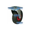 Rubber Wheels On Steel Rims With Support