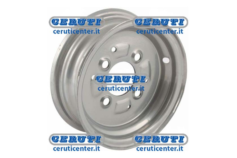 Cerchio Saldato Flangiatura Doppia - Centrale - Cerchio Ruota 5.00X8 4 Fori Fiat