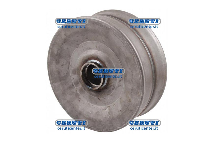 Iron Wheel With Raised Edge And Bearing Hub