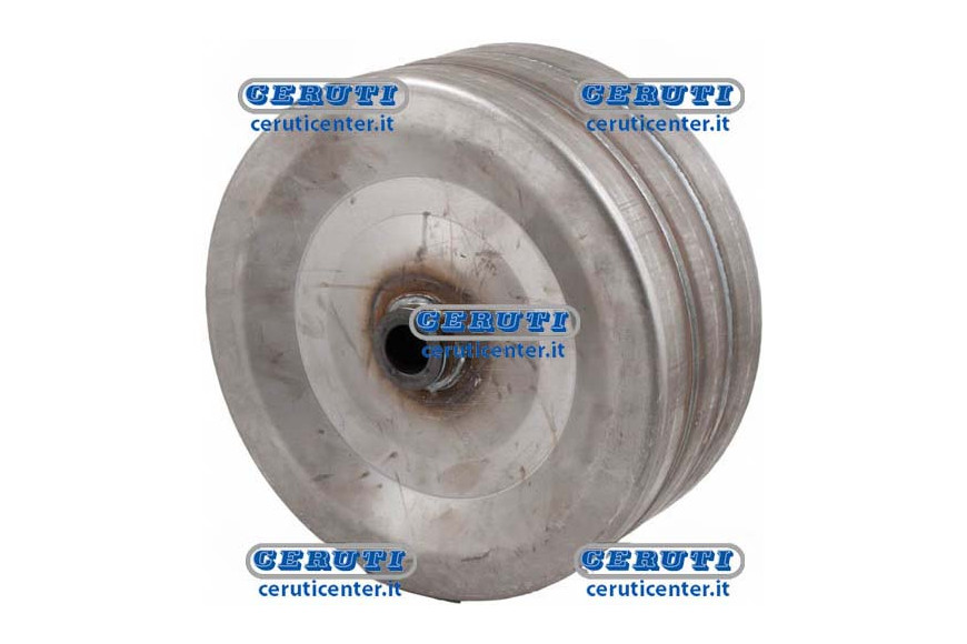 Wide Flat Iron Wheel With Nylon Bush