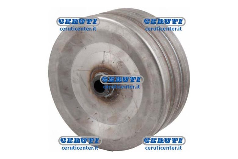 Wide Flat Iron Wheel With Nylon Bush