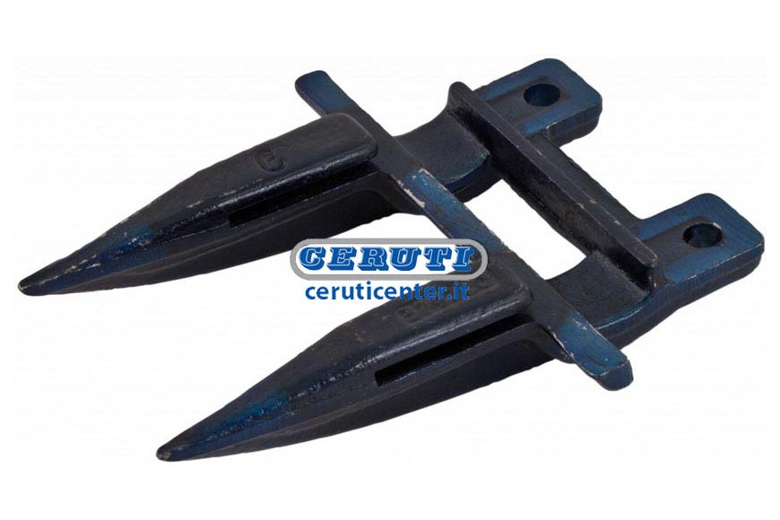 Dente Doppio In Acciaio Temprato Ad Induzione Per Mietitrebbie Nazionali Ed Estere - Dente Doppio Per New Holland