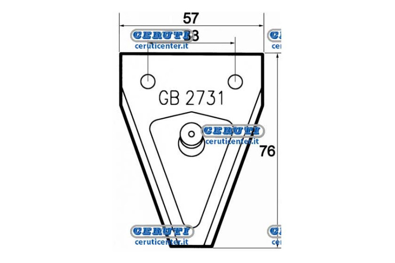Sezione Busatis Con Perno - Adattabile a GB 2731, 580201101