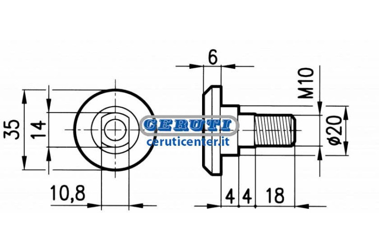 Piattello Slam Tonutti - Piattelli Portalama - Adattabile a BR1388